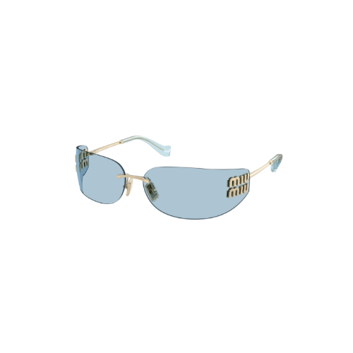Miu Miu Aube Sunglasses - Light Blue Lenses